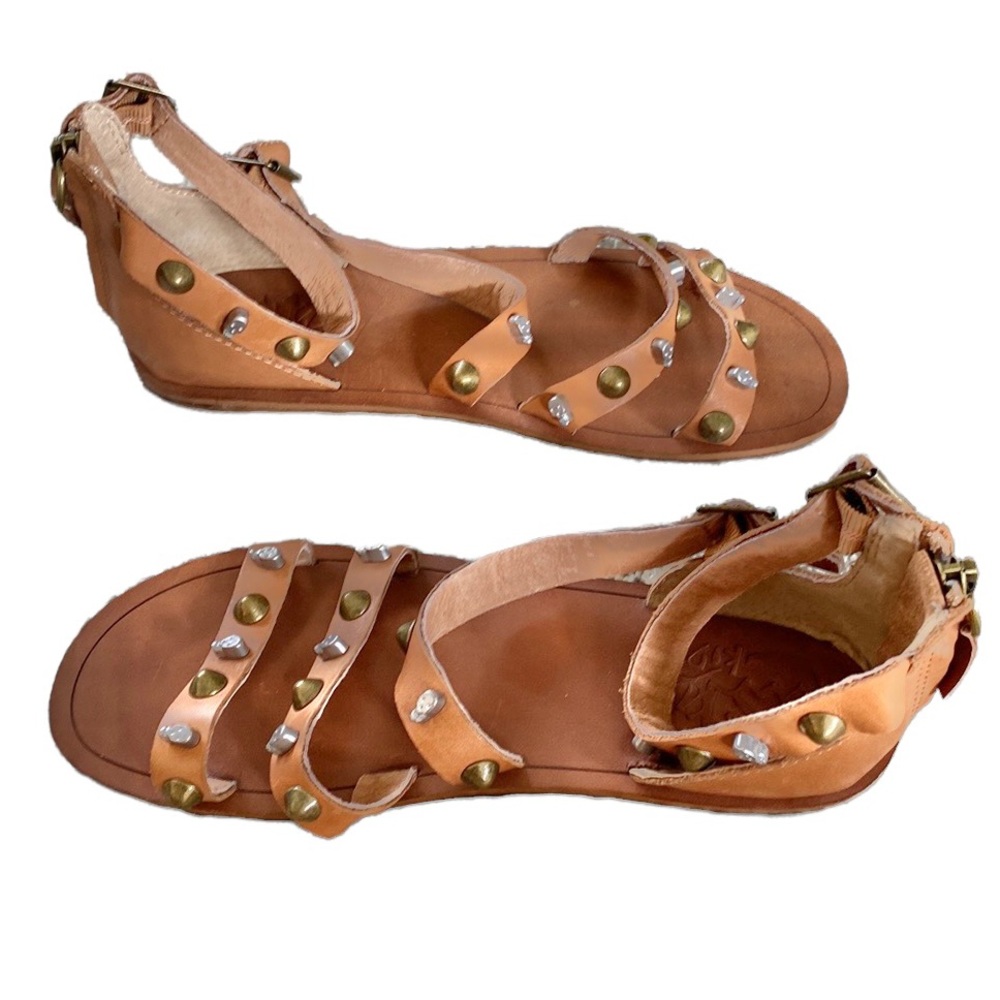 Ash Kids Girls Diabolo Caramel Studded Skeleton Skull Sandals 35 5 - Picture 8 of 11